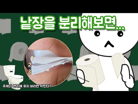 휴지는 왜 2~3겹으로 만들까?