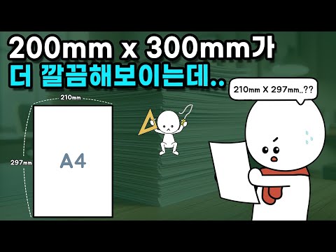 A4 규격은 왜 210mm x 297mm라는 특이한 숫자로 정해졌을까?