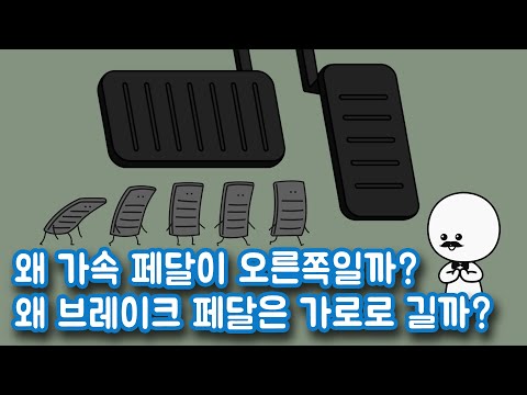 자동차 페달의 배열과 모양은 어떻게 정해졌을까?