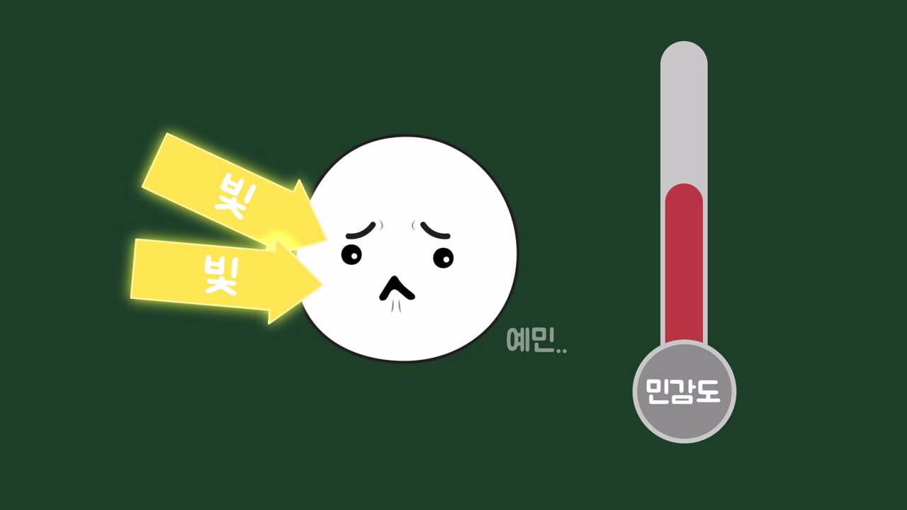 삼차신경 자극에 따른 빛 민감도 상승 가설