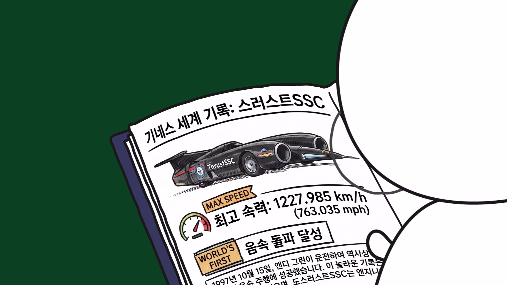 스러스트 SSC의 최고 속도 기록