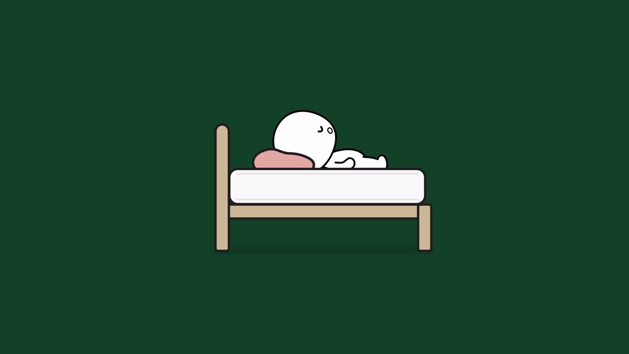 프레임 위에 매트리스를 놓은 침대