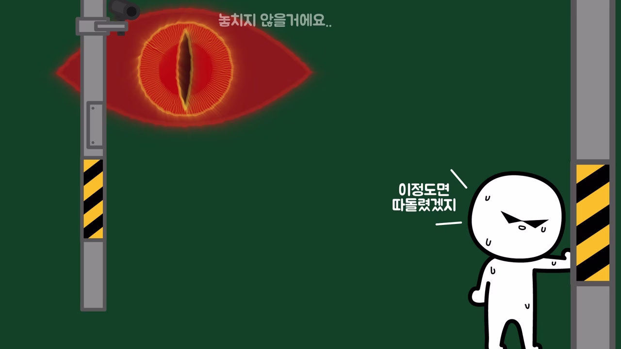 도주한 범인을 추적하는 CCTV