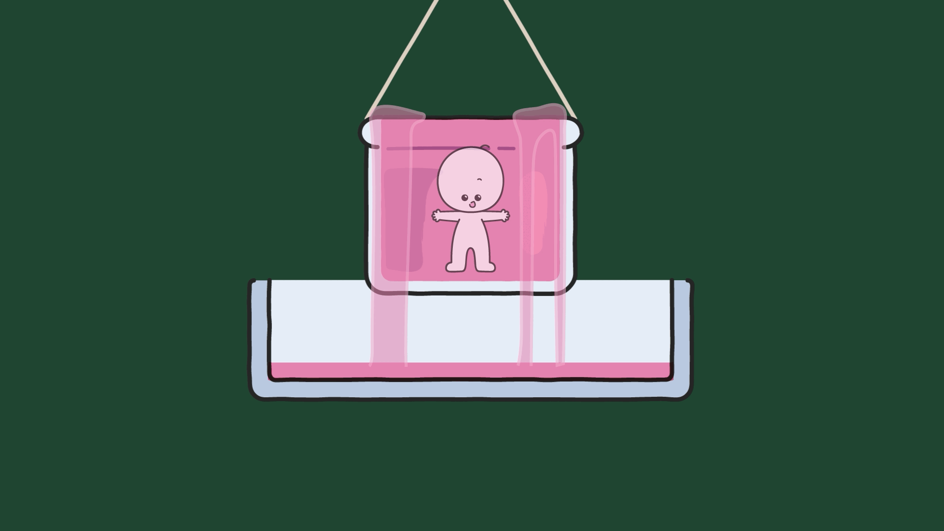 물에 잠긴 몸이 밀어낸 물의 부피를 보여 주는 애니메이션